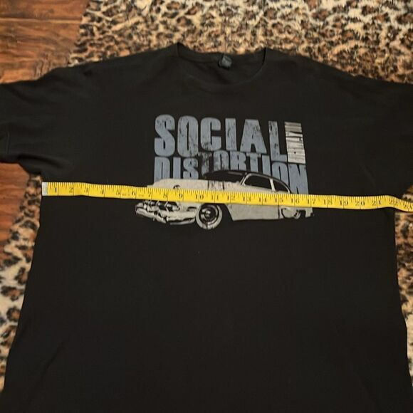 Social Distortion Band Black Distressed Highway 101 Graphic Shirt Music Rock - Picture 5 of 8